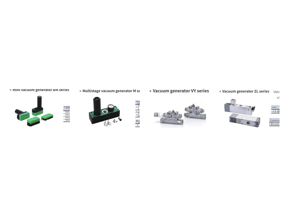 P27 Control-free Vacuum Generators - BM/M/ZU Series Selection