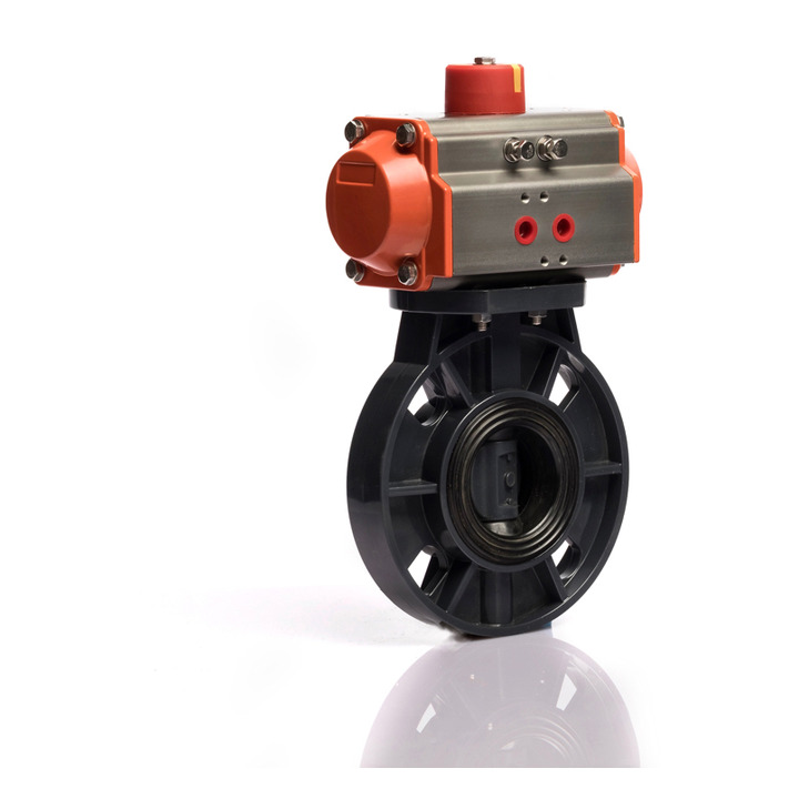 Pneumatic PVC Butterfly Valve