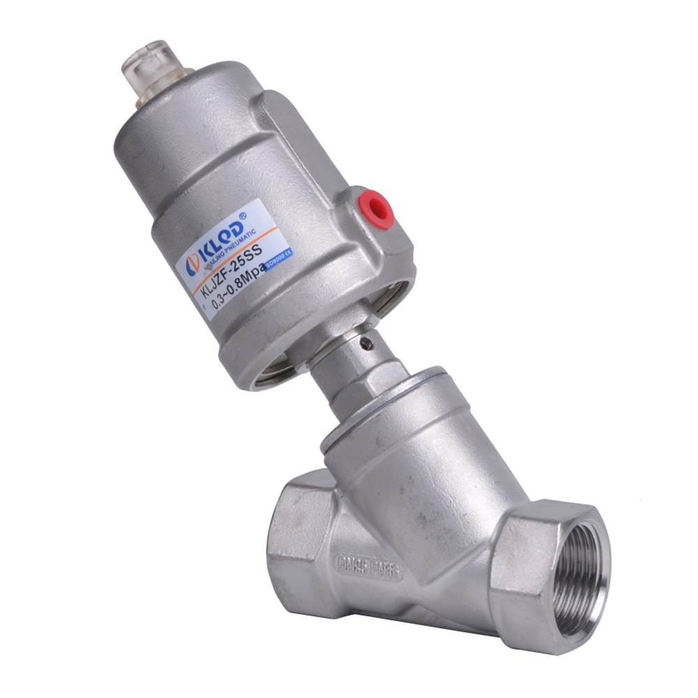 Stainless steel angle seat valve