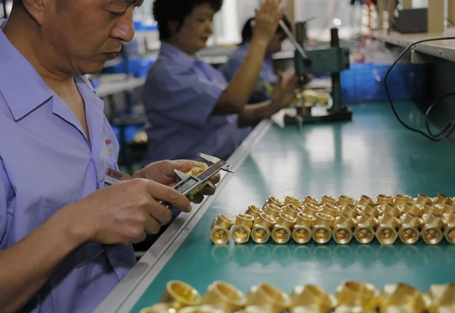 Kailing pneumatic component assembly line for industrial automation