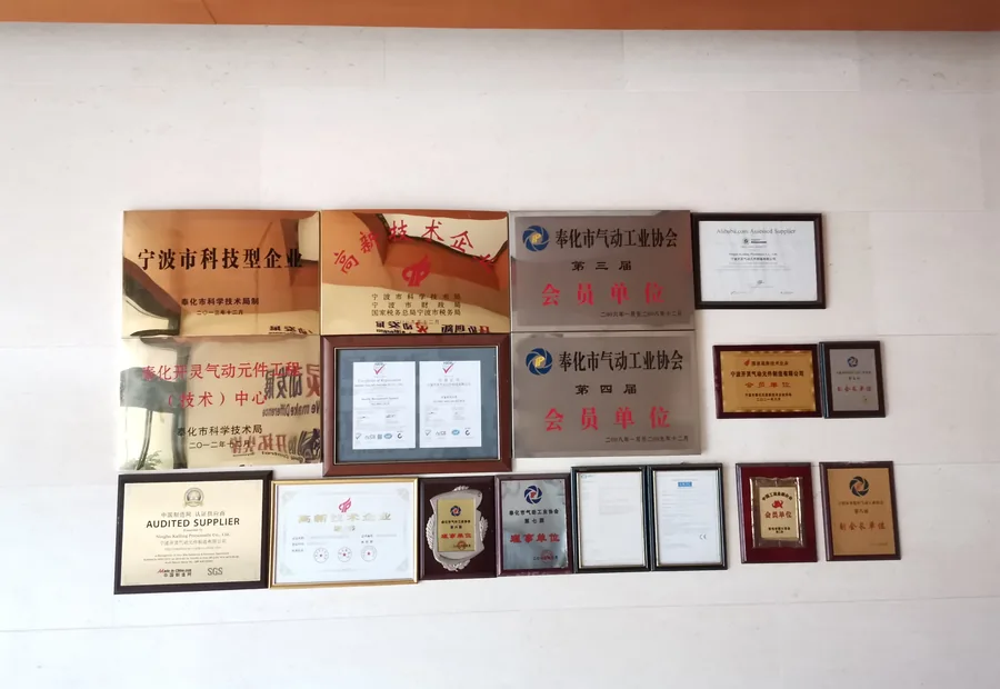 Kailing product certificates and quality documents